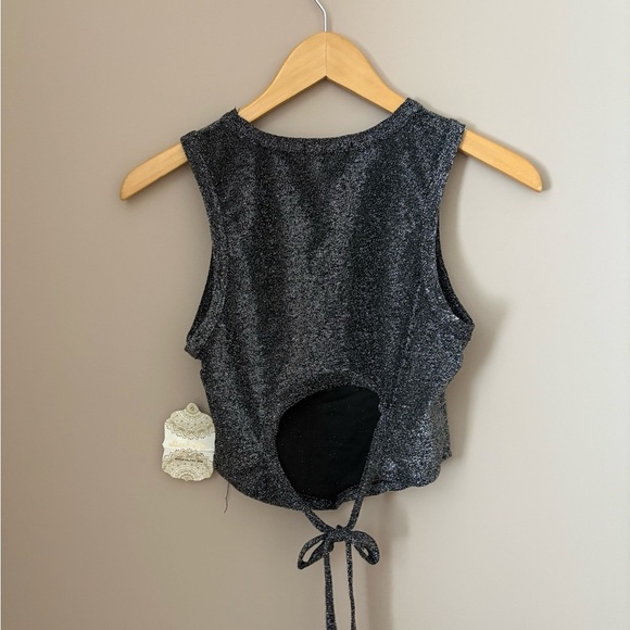 Altar'd State Women's Cropped Tank Top Black Music City Graphic M - Picture 4 of 4